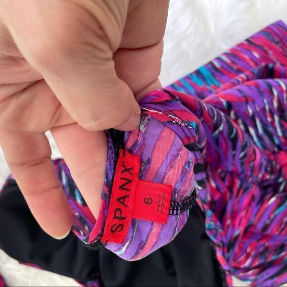 SPANX Whittle Waistline Draped Tankini Swim Top - Picture 7 of 8